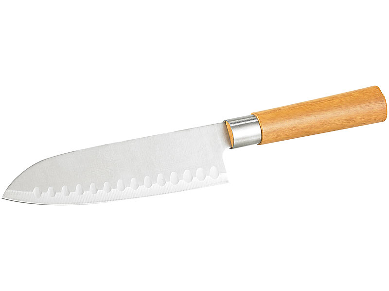 ; Damast-Santoku-Küchenmesser, Wasserschleifsteine 