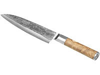 TokioKitchenWare Handgefertigtes Chefmesser, 19 cm, in Holz-Geschenkbox