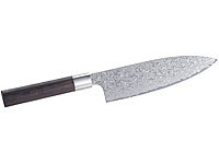 TokioKitchenWare Handgefertigtes Marken-Damast-Chefmesser mit 19-cm-Klinge