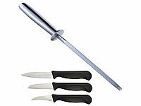 TokioKitchenWare Universalmesser, Küchenmesser-Set mit Wetzstahl